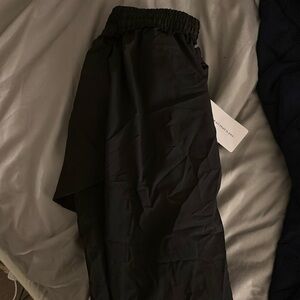 new worn black cargo pants